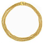 10014 Victorian Brass Bead Necklace