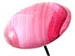 10111 Victorian Pink Glass & Silver Hatpin