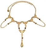 10293 Victorian Brass Festoon Necklace