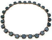 10413 Vintage Onyx & Necklace