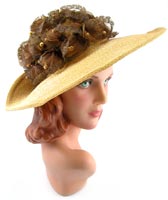 10513 Vintage Straw Sun Hat