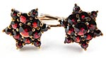 10833 Victorian Bohemian Garnet Earrings