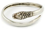 10846 Victorian Silver Snake Bracelet