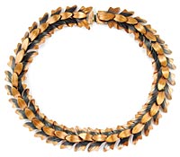 10856 Vintage Rebajes Copper Necklace