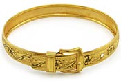 10909 Victorian Hayward Gold Filled Buckle Bracelet