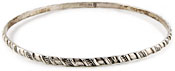 10913 Vintage 1940s Danecraft Silver Bangle Bracelet