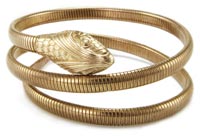 20057 Vintage 1940s Forstner Gold Filled Snake Bracelet